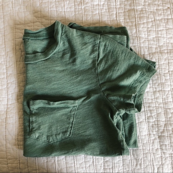 Madewell Tops - Madewell Green/Blue Pocket Tee